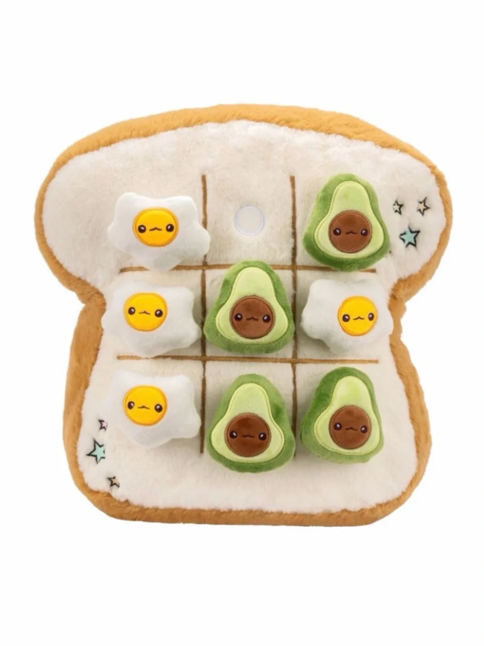 Russ 🍞🥚🥑 Breakfast Toast Tic Tac Toe Plush Playset
